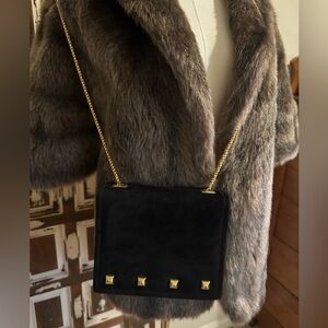 Frenchy of California suede and leather bag.